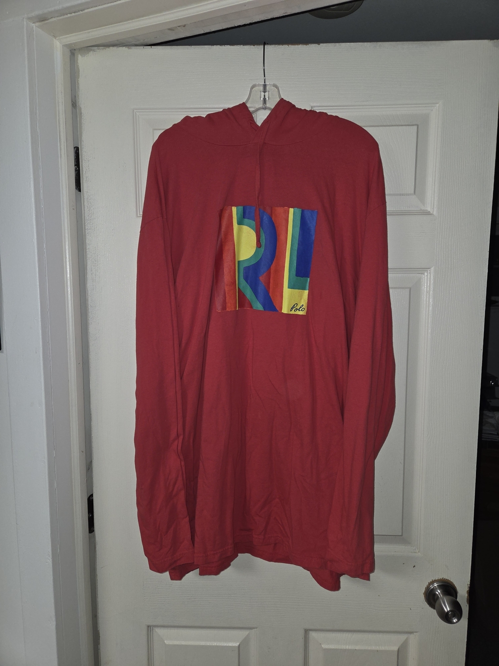 Polo Ralph Lauren Mens 3xlt Red Graphic Lightweight Hoodie